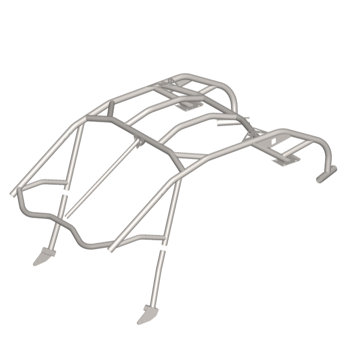 Robuuste rolkooi voor de Can-Am Maverick R, ontworpen voor rallytoepassingen, met behoud van de mogelijkheid om alle originele accessoires te gebruiken.